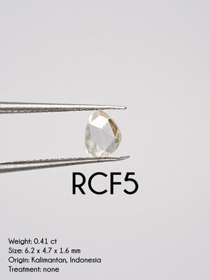 Custom Rose Cut Freeform Diamond Ring