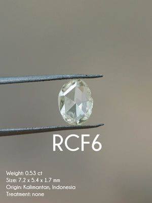 Custom Rose Cut Freeform Diamond Ring