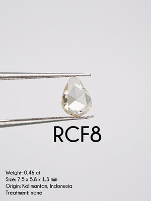 Custom Rose Cut Freeform Diamond Ring