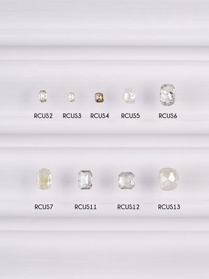 Custom Cushion Rose Cut Diamond Ring in Gold - Gardens of the Sun | Ethical Jewelry