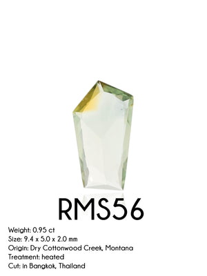 Custom Rose Cut Montana Sapphire Ring in Gold