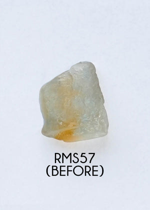 Custom Rose Cut Montana Sapphire Ring in Gold