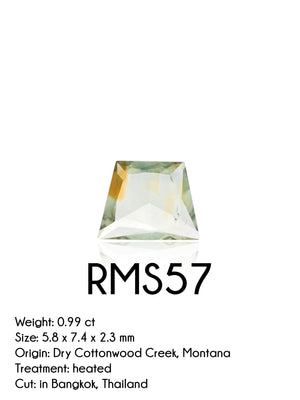 Custom Rose Cut Montana Sapphire Ring in Gold