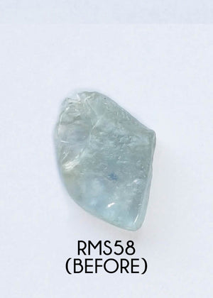 Custom Rose Cut Montana Sapphire Ring in Gold