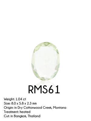 Custom Rose Cut Montana Sapphire Ring in Gold