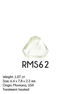 Custom Rose Cut Montana Sapphire Ring in Gold