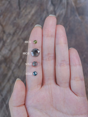 Custom Rose Cut Round Diamond Ring in Gold