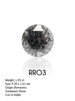 Custom Rose Cut Round Diamond Ring in Gold - Gardens of the Sun | Ethical Jewelry