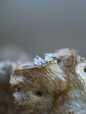 Rainbow Moonstone Earrings - Gardens of the Sun | Ethical Jewelry