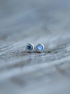 Rainbow Moonstone Earrings - Gardens of the Sun | Ethical Jewelry