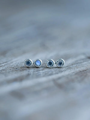 Rainbow Moonstone Earrings - Gardens of the Sun | Ethical Jewelry