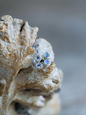 Rainbow Moonstone Earrings - Gardens of the Sun | Ethical Jewelry