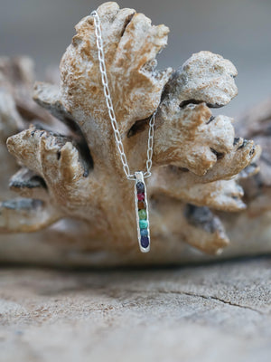 Rainbow Necklace with Hidden Gems - Gardens of the Sun | Ethical Jewelry