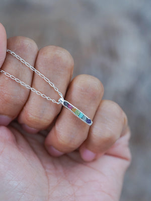 Rainbow Necklace with Hidden Gems - Gardens of the Sun | Ethical Jewelry