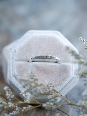 Raw Diamond Ring with Hidden Gems in Silver | Gardens of the Sun - Ethical Jewelry