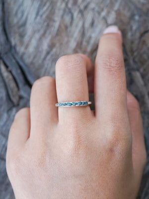 Raw Diamond Ring with Hidden Gems in Silver | Gardens of the Sun - Ethical Jewelry