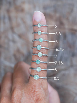 Rose Cut Emerald Ring