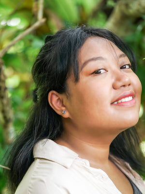 Rose Cut Iolite Earrings - Gardens of the Sun | Ethical Jewelry