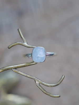Rose Cut Moonstone Ring