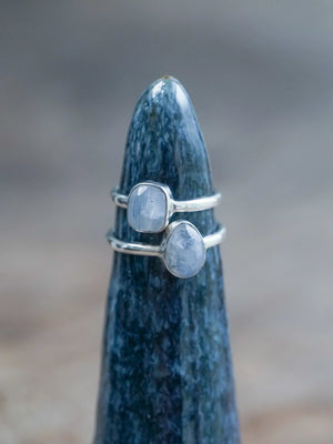 Rose Cut Moonstone Ring