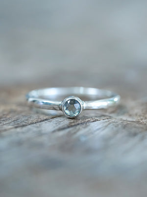 Rose Cut Sapphire Ring - Gardens of the Sun | Ethical Jewelry