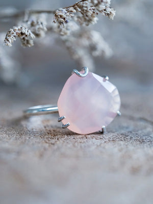 Rose Quartz Engagement Ring