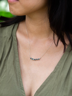 Rough Kornerupine Necklace - Gardens of the Sun | Ethical Jewelry