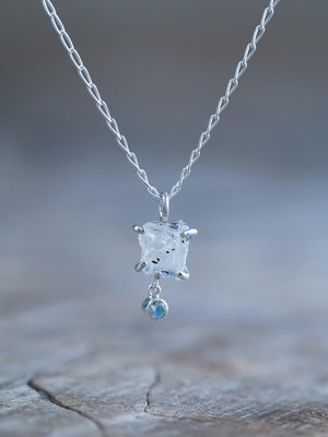 Rough Moonstone Necklace - Gardens of the Sun | Ethical Jewelry
