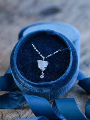 Rough Moonstone Necklace - Gardens of the Sun | Ethical Jewelry