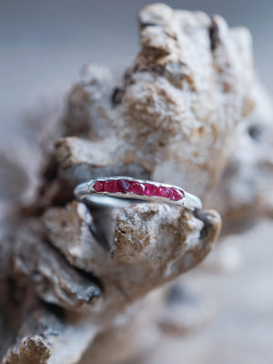 Rough Spinel Ring with Hidden Gems