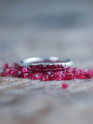 Rough Spinel Ring with Hidden Gems