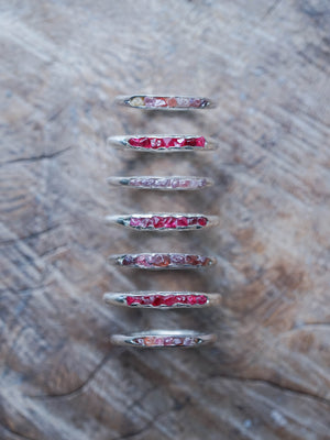 Rough Spinel Ring with Hidden Gems