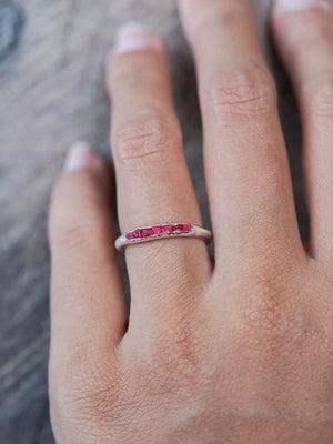 Rough Spinel Ring with Hidden Gems