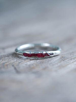 Rough Spinel Ring with Hidden Gems