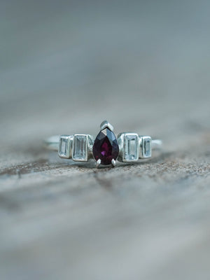 Ruby and Zirconia Ring
