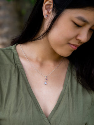 Ruby and Tanzanite Slice Necklace - Gardens of the Sun | Ethical Jewelry