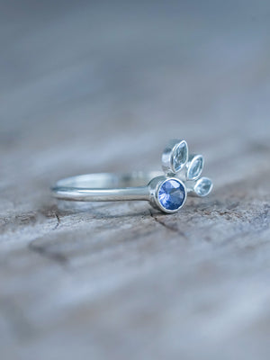 Sapphire and Aquamarine Ring - Gardens of the Sun | Ethical Jewelry