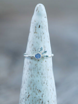Sapphire and Aquamarine Ring - Gardens of the Sun | Ethical Jewelry