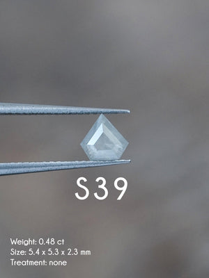 Custom Rose Cut Shield Diamond Ring in Gold - Gardens of the Sun | Ethical Jewelry