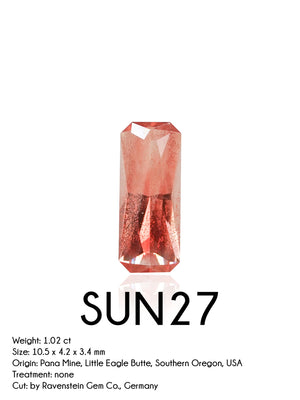 Custom Oregon Sunstone Ring in Gold