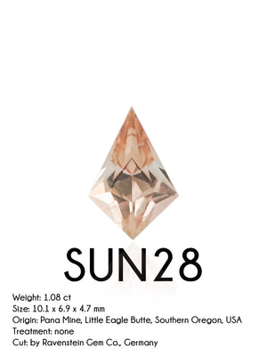 Custom Oregon Sunstone Ring in Gold