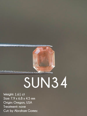 Custom Oregon Sunstone Ring in Gold