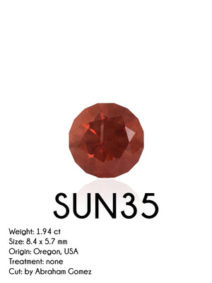 Custom Oregon Sunstone Ring in Gold