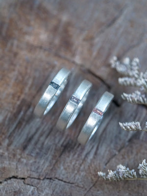 Sapphire Rift Rings in sterling silver for men