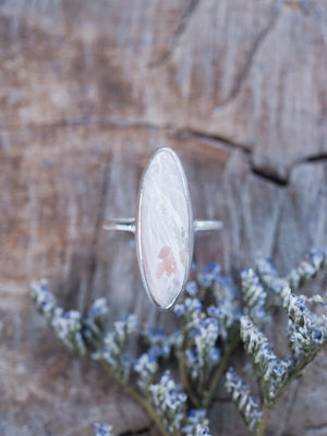 Scolecite Ring in Recycled Sterling Silver