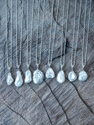 Silver Freshwater Pearl Necklaces