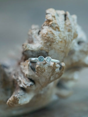 Silver Kornerupine and Diamond Ring