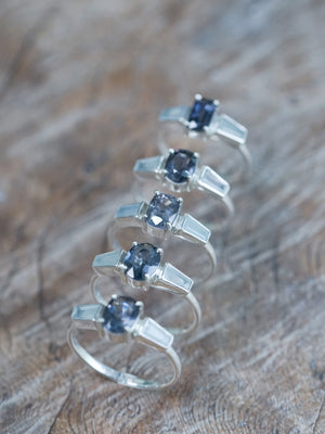 Spinel and Aquamarine Ring