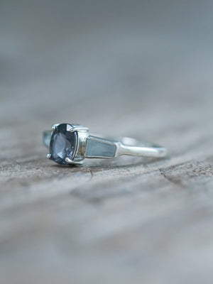 Spinel and Aquamarine Ring