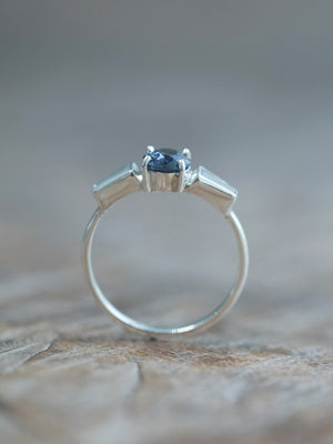 Spinel and Aquamarine Ring